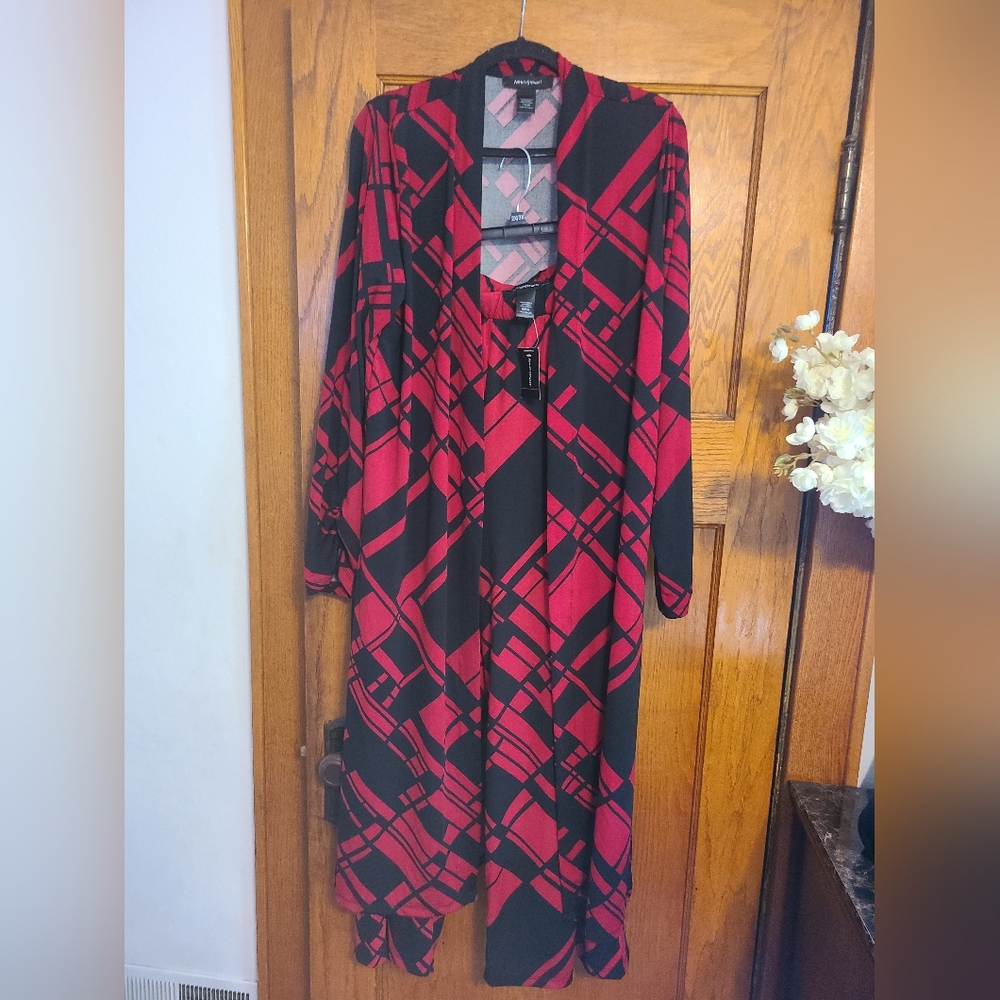 Ashley Stewart duster/matching pants